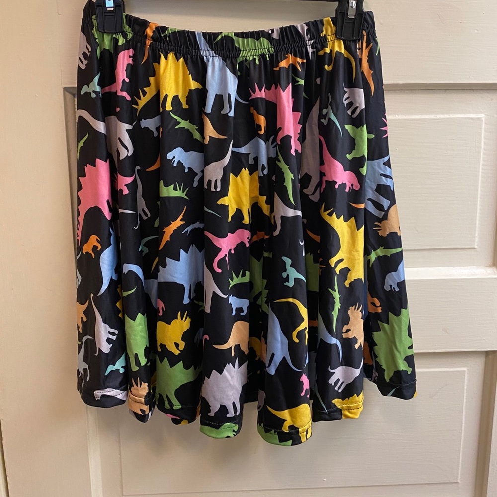 Large Black Dinosaur Women’s skirt